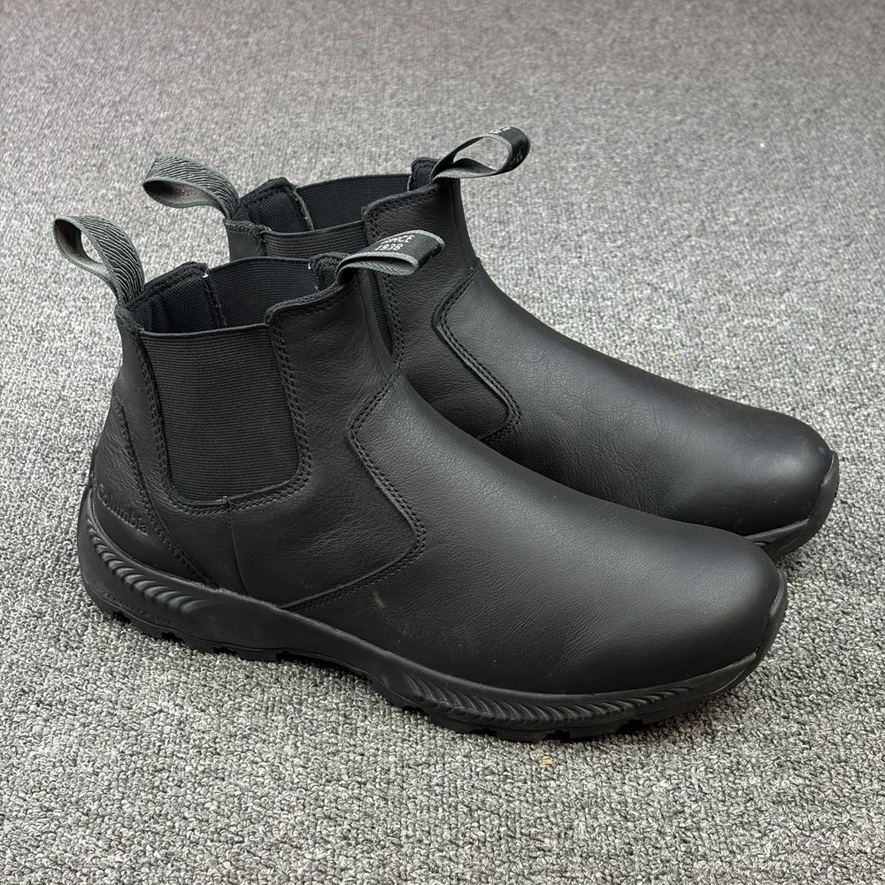 Columbia Landroamer Scout Boots Mens Size 11.5 Black Leather Chelsea BM6880-010
